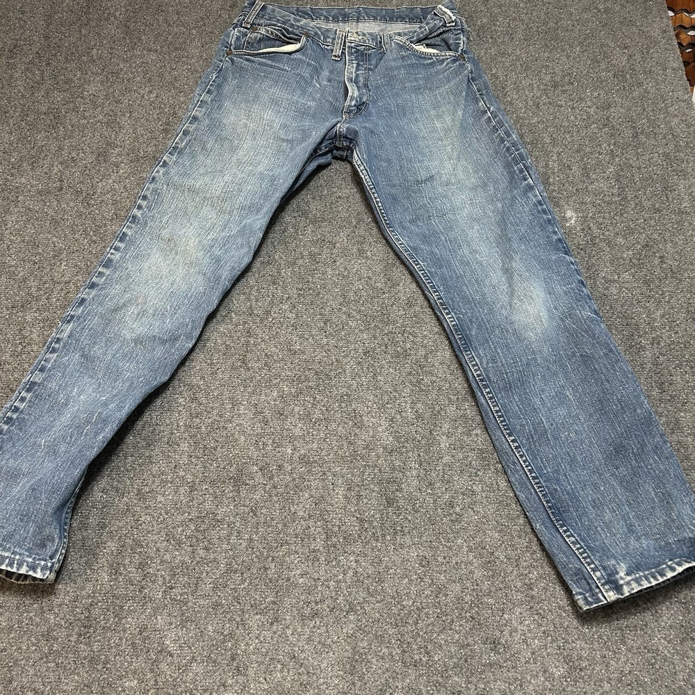 Vintage Gauchos Jeans Mens 30x30 Blue Denim Pants Faded‎ Straight Leg 80s